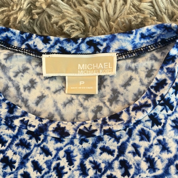 Michael Michael Kors Shibori Printed Long Sleeve Dress - Picture 4 of 4